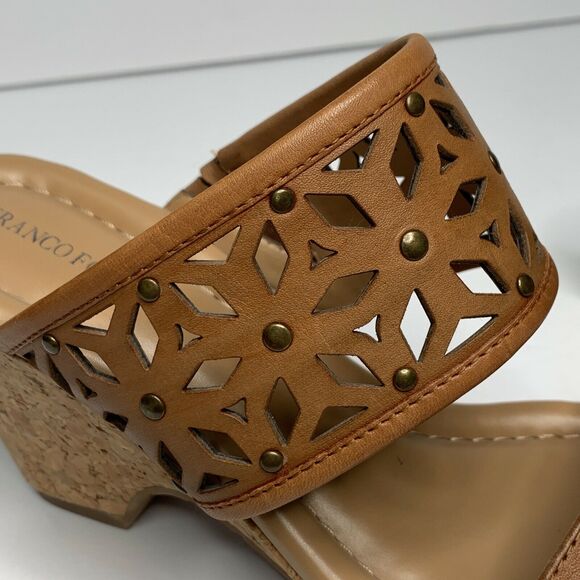Franco Fortini Leslie Brown Wedges NEW Size 7.5M - Picture 9 of 9